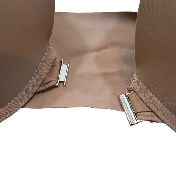 Ladies Front Closure Tan Padded Push Up Bra Size 38DD‎ - Picture 4 of 6